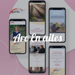 Projet site web Arc En Ailes, aperçu version mobile