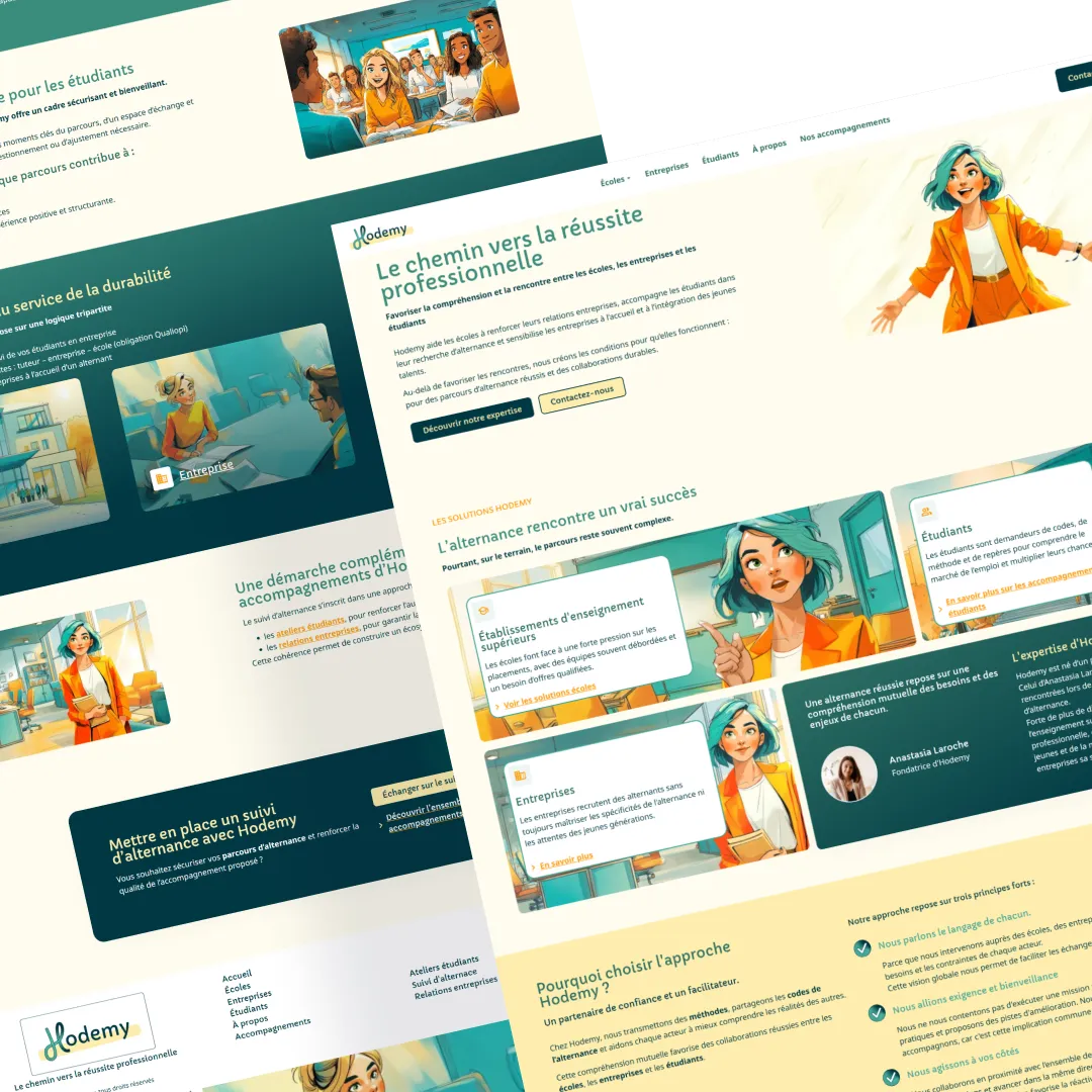 Extraits de pages du site Hodemy